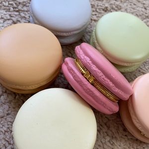 Macaron Trinket Ceramic Jewelry Case Set